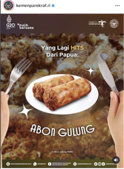 Dipilih oleh Kemenparekraf sebagai oleh - oleh asli khas papua